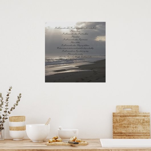 Ich erinnere mich an Poster (Küche)