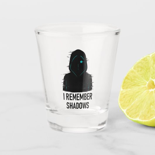 Ich erinnere mich an Schatten - geflochtene Abbild Schnapsglas (Vorderseite)