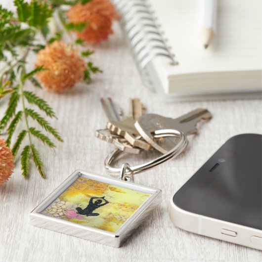 Ich erinnere mich daran, Yoga Girl Key Chain zu me Schlüsselanhänger (Seite)