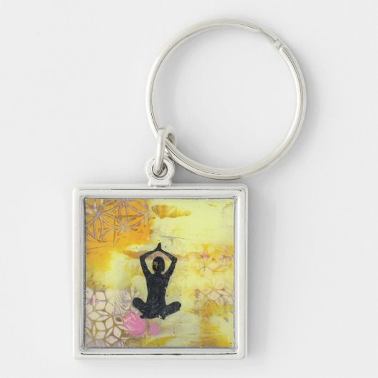 Ich erinnere mich daran, Yoga Girl Key Chain zu me Schlüsselanhänger (Vorne)