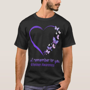 Ich erinnere mich für Sie Alzheimer Sensibilisieru T-Shirt
