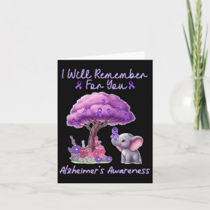 Ich erinnere mich für Sie Elephant Lila Heimerheim Karte