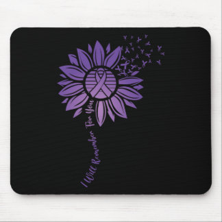 Ich erinnere mich für Sie Lila Sonnenblumenblume A Mousepad