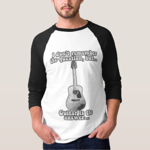 Ich erinnere mich nicht an die Frage, aber Gitarre T-Shirt