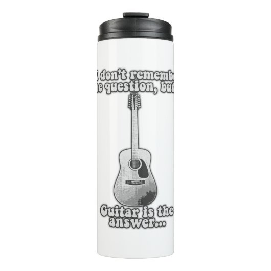 Ich erinnere mich nicht an die Frage, aber Gitarre Thermosbecher (Vorderseite)