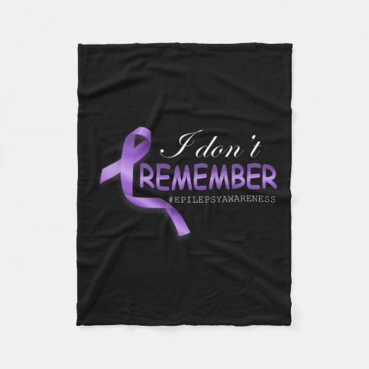 Ich erinnere mich nicht an Epilepsie-Geschenk Fleecedecke (Vorderseite)