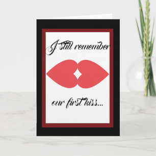 Ich erinnere mich noch an unsere erste Kiss-Karte Feiertagskarte