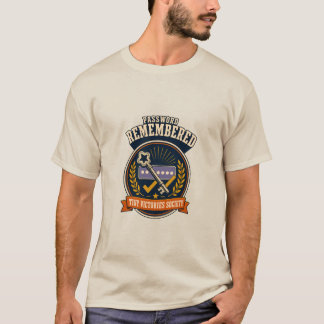 Ich erinnerte mich an das Passwort Retro-Tech-Humo T-Shirt