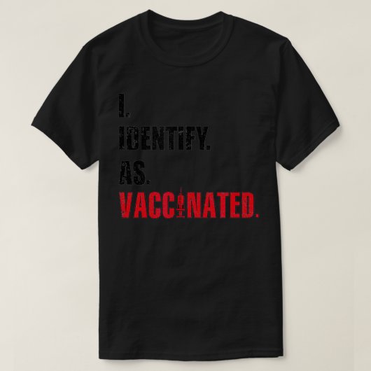 Ich erkenne als geimpft an T-Shirt (Design vorne)