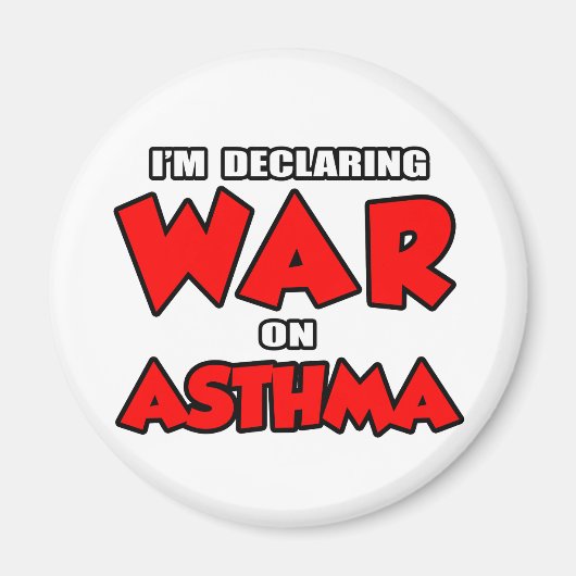 Ich erkläre den Krieg gegen Asthma Magnet (Vorne)