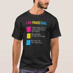 Ich erkläre Pansexual, wie man Pan Prid erklärt T-Shirt
