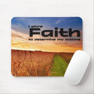 "Ich erlaube Glauben" Motivation Affirmation Mousepad