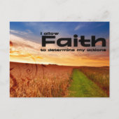 "Ich erlaube Glauben" Motivation Affirmation Postkarte (Vorderseite)