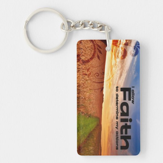 "Ich erlaube Glauben" Motivation Affirmation Schlüsselanhänger (Vorderseite)