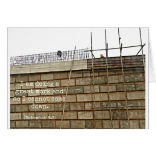 Ich erledige eine große Arbeit und also kann ich