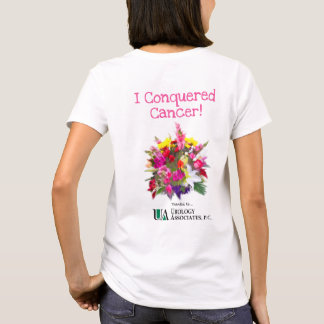 Ich eroberte Krebs (Blumen) T-Shirt