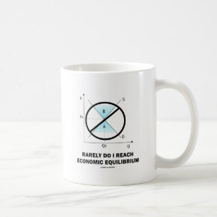 Ich erreiche selten die Ökonomie des wirtschaftlic Kaffeetasse
