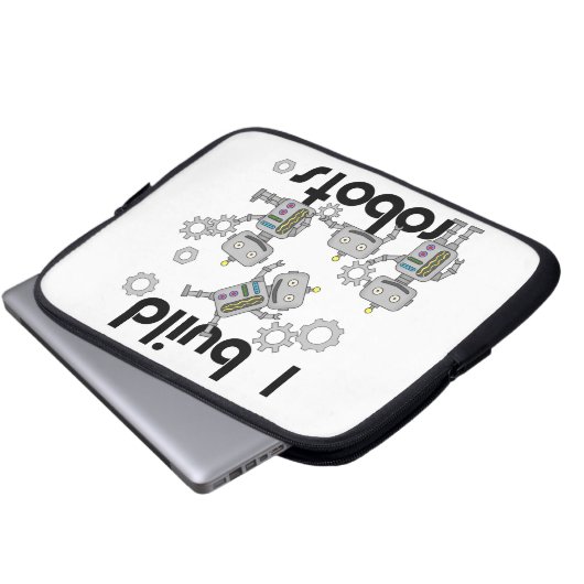 Ich errichte Roboter Laptopschutzhülle (Vorne Knopf)