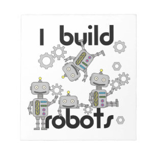 Ich errichte Roboter Notizblock