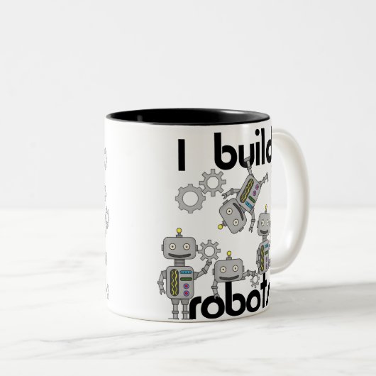 Ich errichte Roboter Zweifarbige Tasse (VorderseiteRechts)