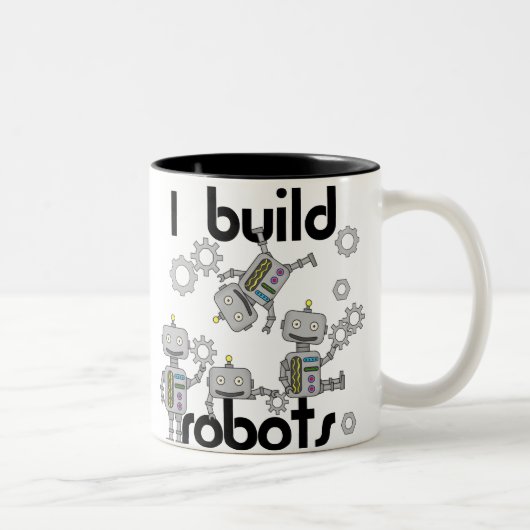 Ich errichte Roboter Zweifarbige Tasse (Rechts)