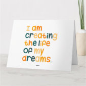Ich erschaffe das Leben meiner Träume Karte (Rückseite)