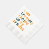 Ich erschaffe das Leben meiner Träume Serviette (Ecke)