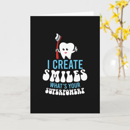 Ich erschaffe LächelSupermastzahnärzte Karte (Gelbe Blume)