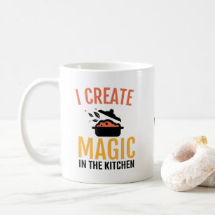 Ich erschaffe Magie im Koch-Zitat-Namen Kaffeetasse