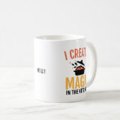 Ich erschaffe Magie im Koch-Zitat-Namen Kaffeetasse (VorderseiteRechts)