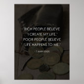 Ich erschaffe mein Leben als das Leben für mich Poster (Vorne)