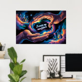 Ich erschaffe meine eigene Zukunft Poster (Heimbüro)