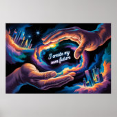 Ich erschaffe meine eigene Zukunft Poster (Vorne)
