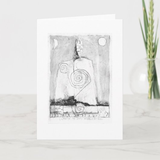 Ich erschaffe meine Geschichte, wo ich König bin.  Karte (Vorderseite)