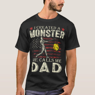 Ich erschuf ein Monster, sie nennt mich Papa Softb T-Shirt