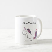 Ich ersteche Sie Unicorn-Tasse Kaffeetasse (VorderseiteRechts)