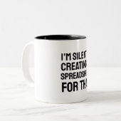 Ich erstelle dafür still und leise eine Tabelle Zweifarbige Tasse (Vorderseite Links)