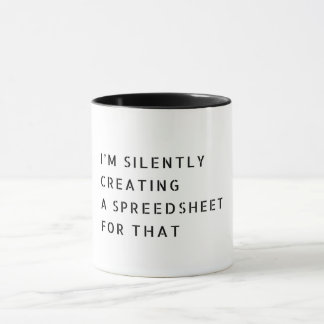 Ich erstelle leise eine Tabelle für diesen Witz Tasse