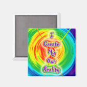 Ich erstelle meine eigene Realität - Magnet (Vorderseite/Rückseite)