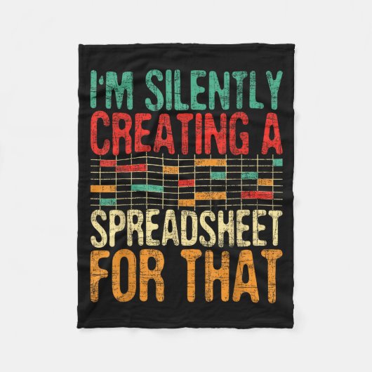 Ich erstelle stillschweigend eine Tabelle - Versic Fleecedecke (Vorderseite)