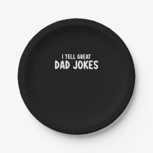 Ich erzähle großartige Papa-Witze Pappteller