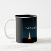 Ich erzähle Lagerfeuer Geschichten Zweifarbige Tasse (Links)