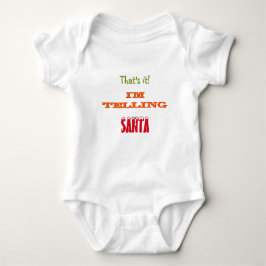 Ich erzähle Santa Niedlich Funny Baby Bodysuit Str Baby Strampler