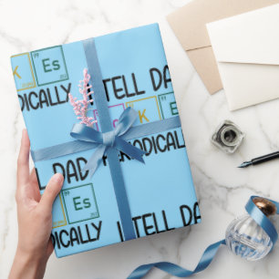 Ich erzähle Vater Jokes regelmäßig Geschenkpapier