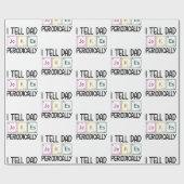 Ich erzähle Vater Jokes regelmäßig Geschenkpapier (Flach)