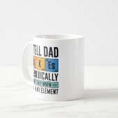 Ich erzähle Vater Jokes regelmäßig Kaffeetasse (Vorderseite Links)