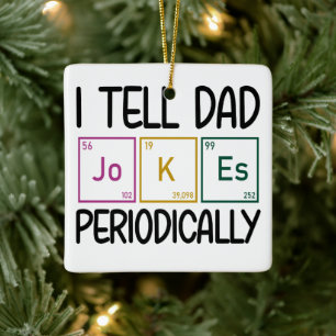 Ich erzähle Vater Jokes regelmäßig Keramikornament