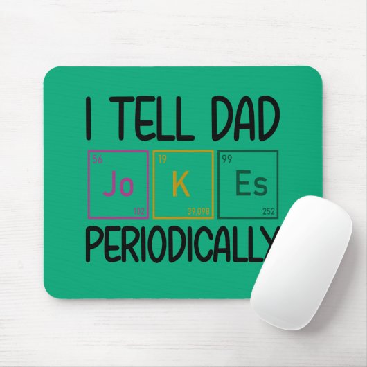 Ich erzähle Vater Jokes regelmäßig Mousepad (Mit Mouse)