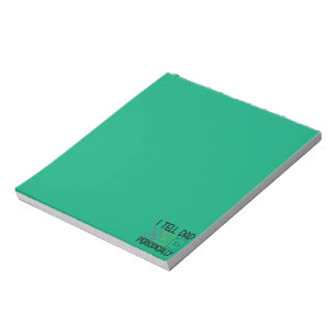 Ich erzähle Vater Jokes regelmäßig Notizblock