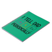 Ich erzähle Vater Jokes regelmäßig Notizblock (Linke Seite)